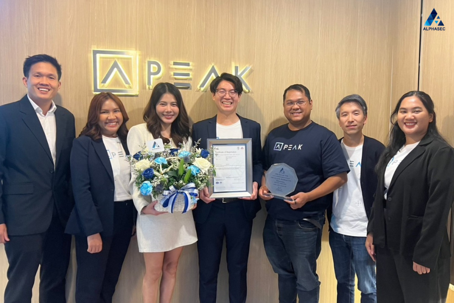 อัลฟ่าเซค ส่งมอบความสำเร็จ ช่วย PEAK คว้ามาตรฐาน ISO 27001:2022