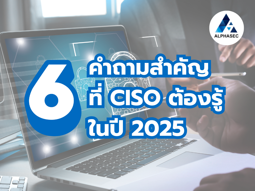 6 คำถามสำคัญที่ CISO ทุกคนต้องรู้ในปี 2025