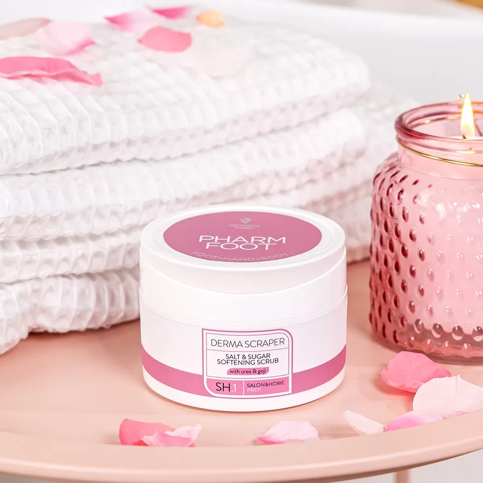 Esfoliante Pharme Foot: Derma Scraper, Sal e Açúcar, com ureia e gengibre, SH1