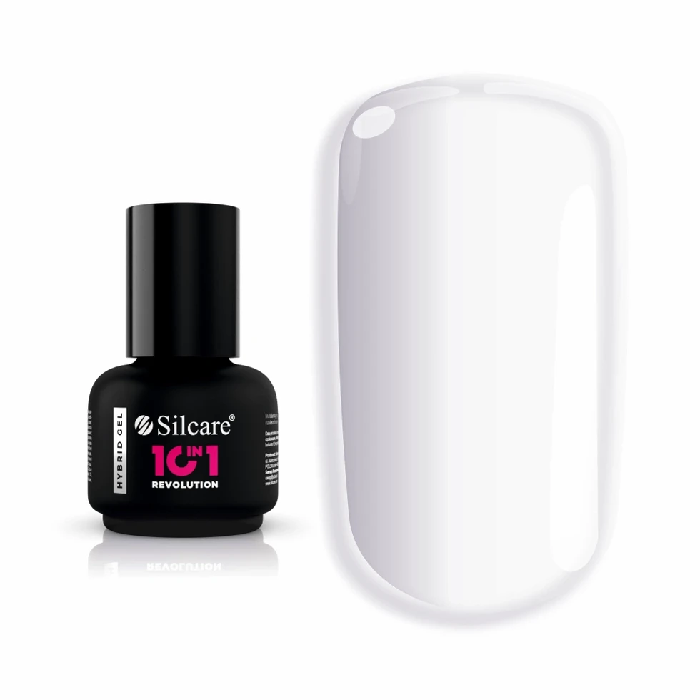 Kit de unhas Silcare: base e esmalte branco