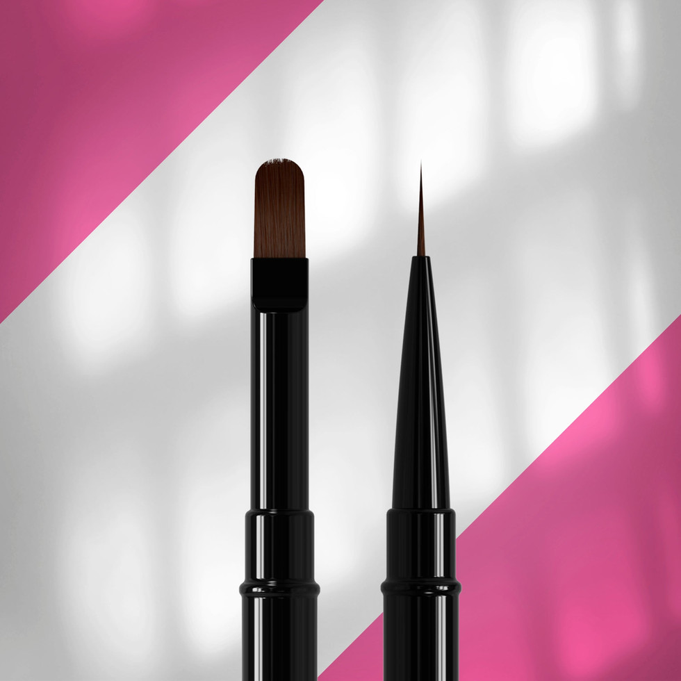 Staleks | Pincel Duplo EXPERT – Liner 10mm e Gel 11mm | NBE-03/06