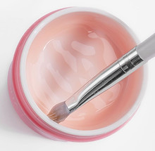 Pode de gel aberto com pincel