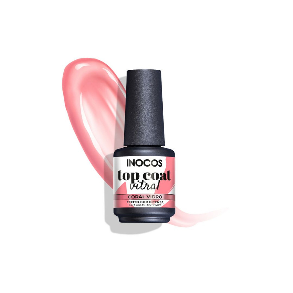 Frasco de Top Coat rosa