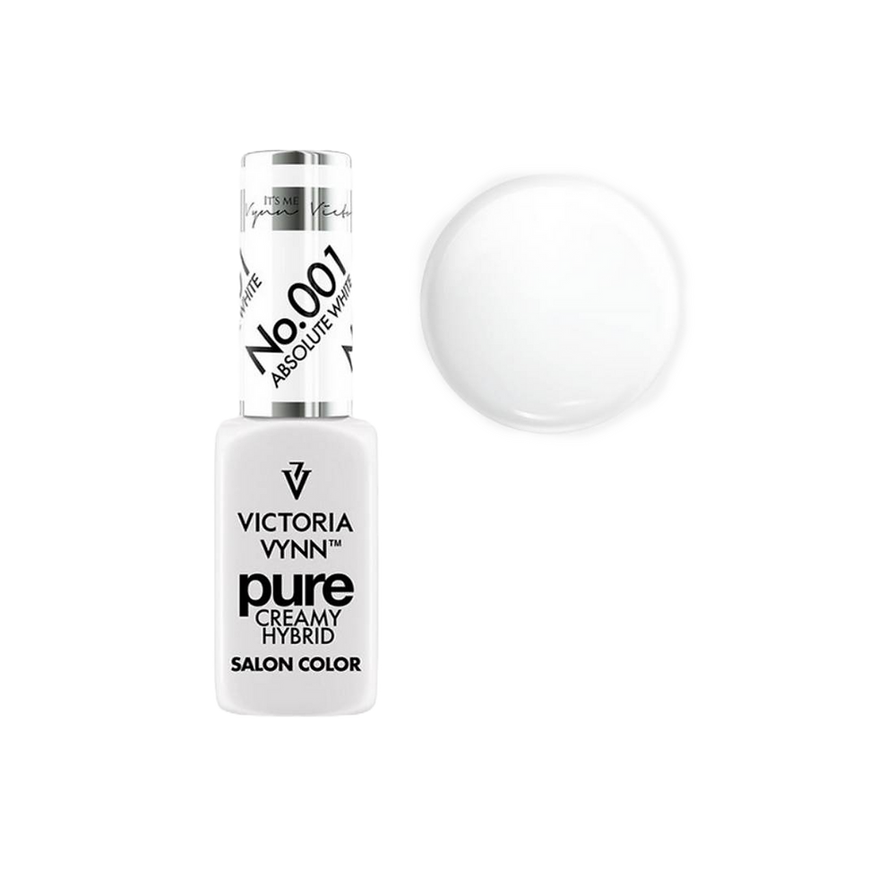 Esmalte Victoria Vynn Pure White, salão e brilho.