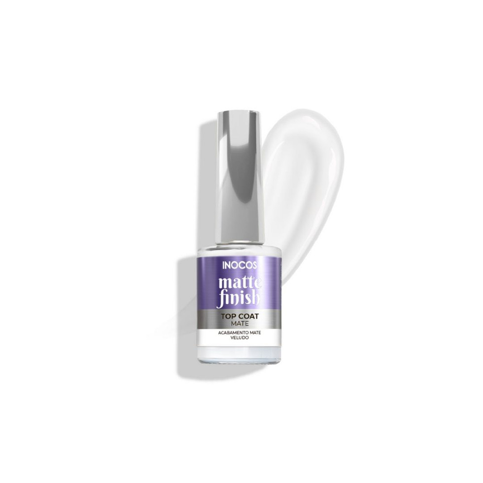 Esmalte de unha branco e roxo Ideal Produtos