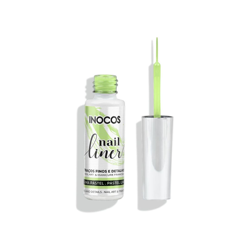 Nail liner verde claro, design elegante, Ideal Produtos