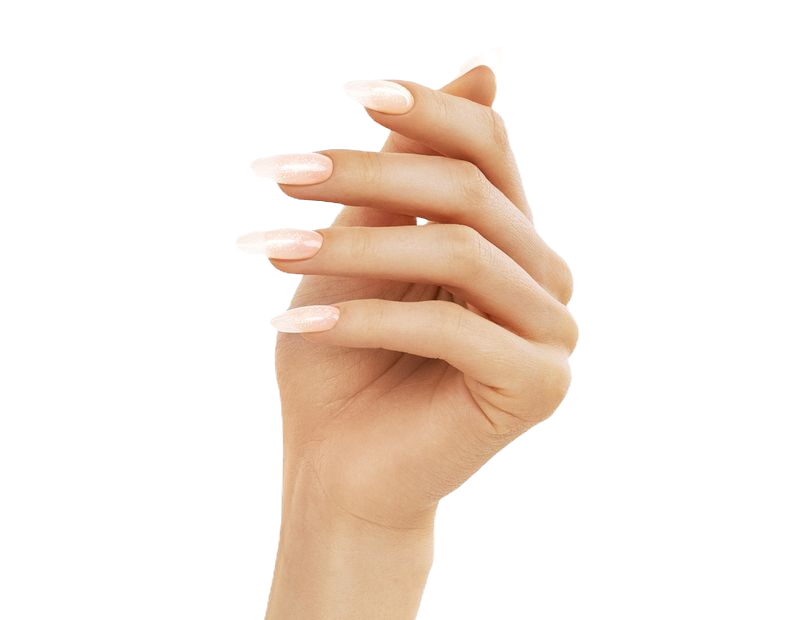 Unhas com alongamento nude elegantes