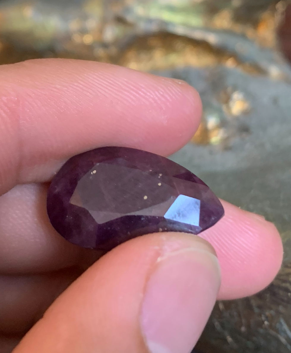 Thumbnail: 34.60ct Mozambique Faceted Ruby Specamin