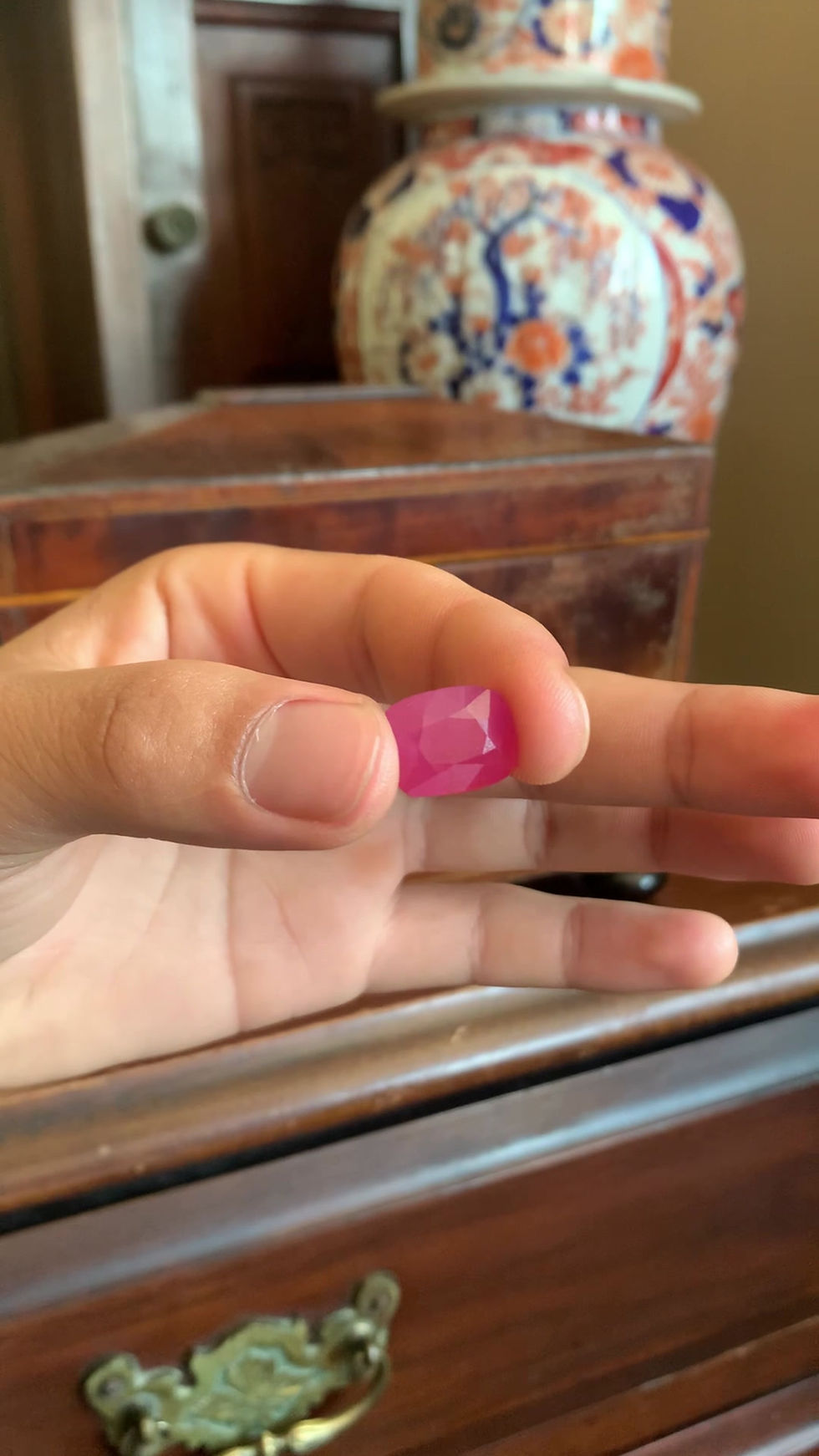 Thumbnail: 12.15ct AAA Cushion cut Ruby - No Treatments