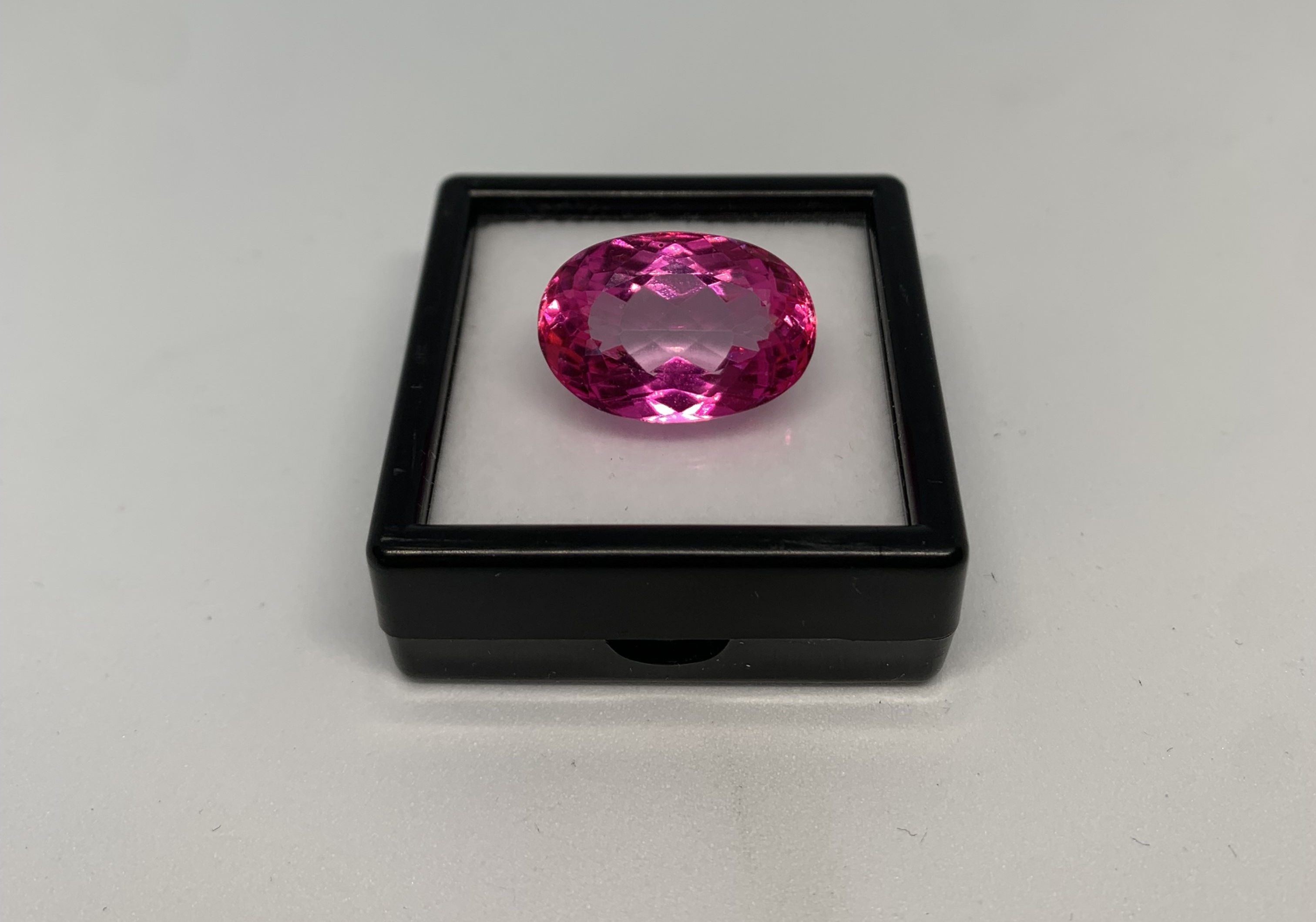 24.69ct Natural Pink Topaz Oval - Stunning