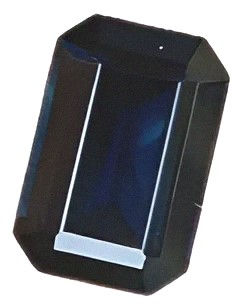 29.85ct dark Blue Sapphire - emerald cut - flux grown