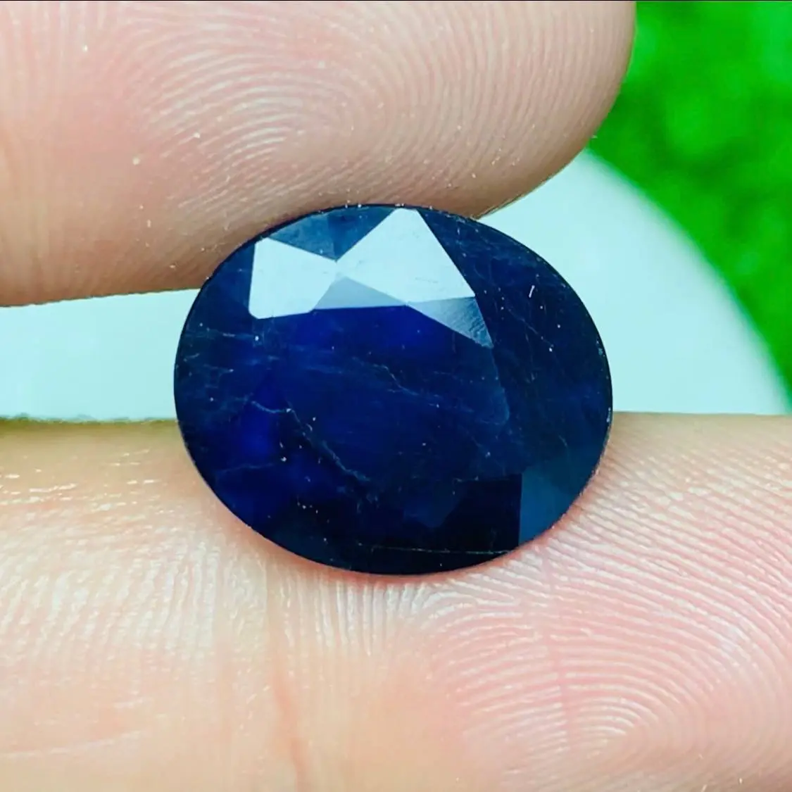 9.80ct Oval Opaque blue sapphire from Burma