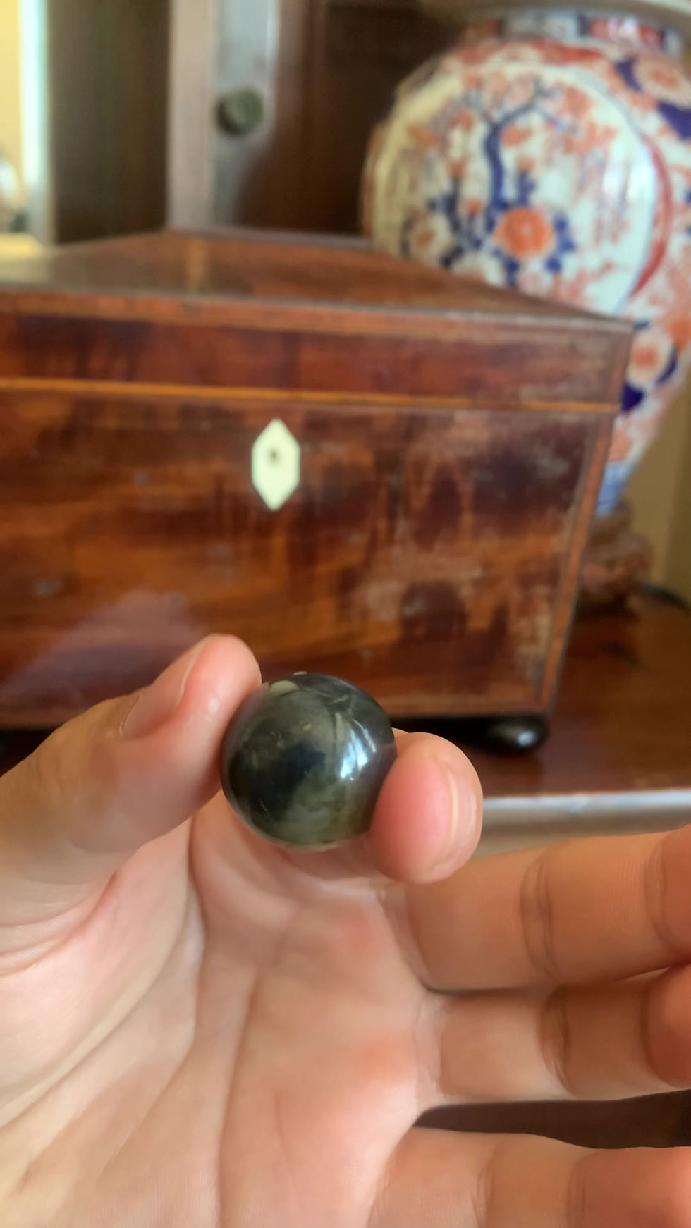 Thumbnail: 59.65ct bi Color Parti Sapphire Cabochon