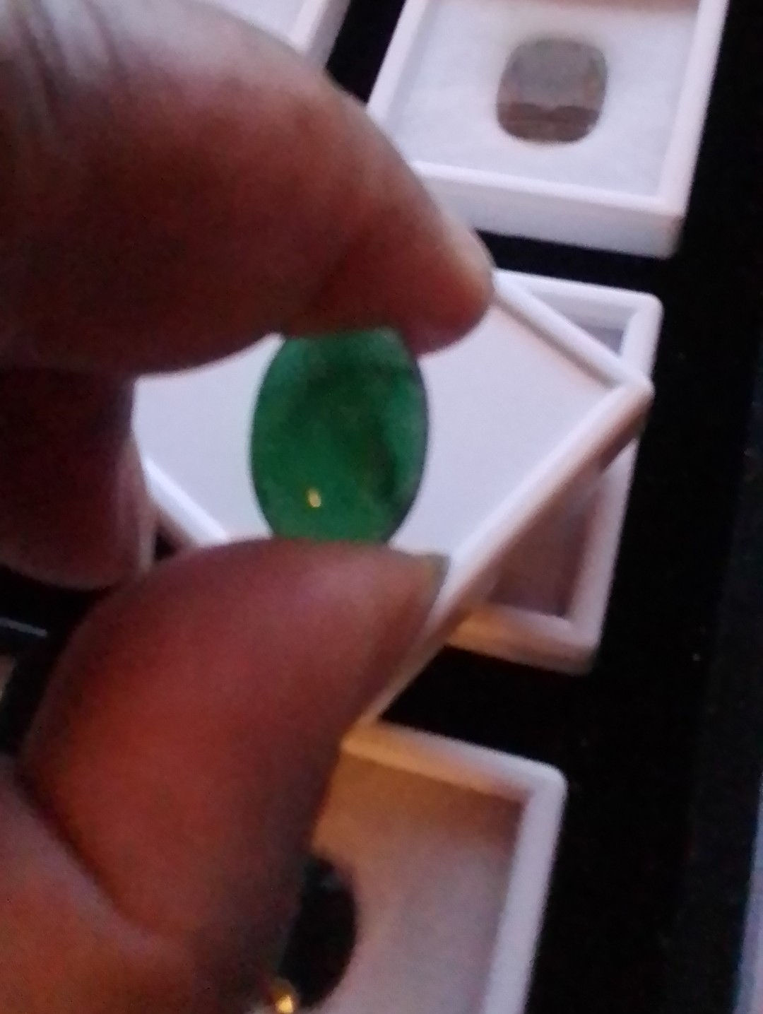 15.15ct Oval Columbian Emerald Cabochon a stunning and translucent stone