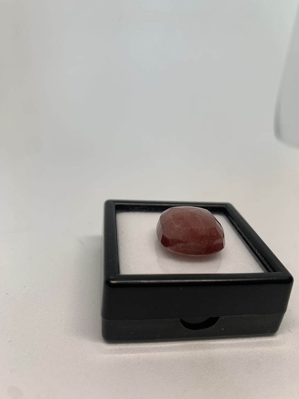 Thumbnail: 28.90ct – cushion-cut red sapphire from Kenya