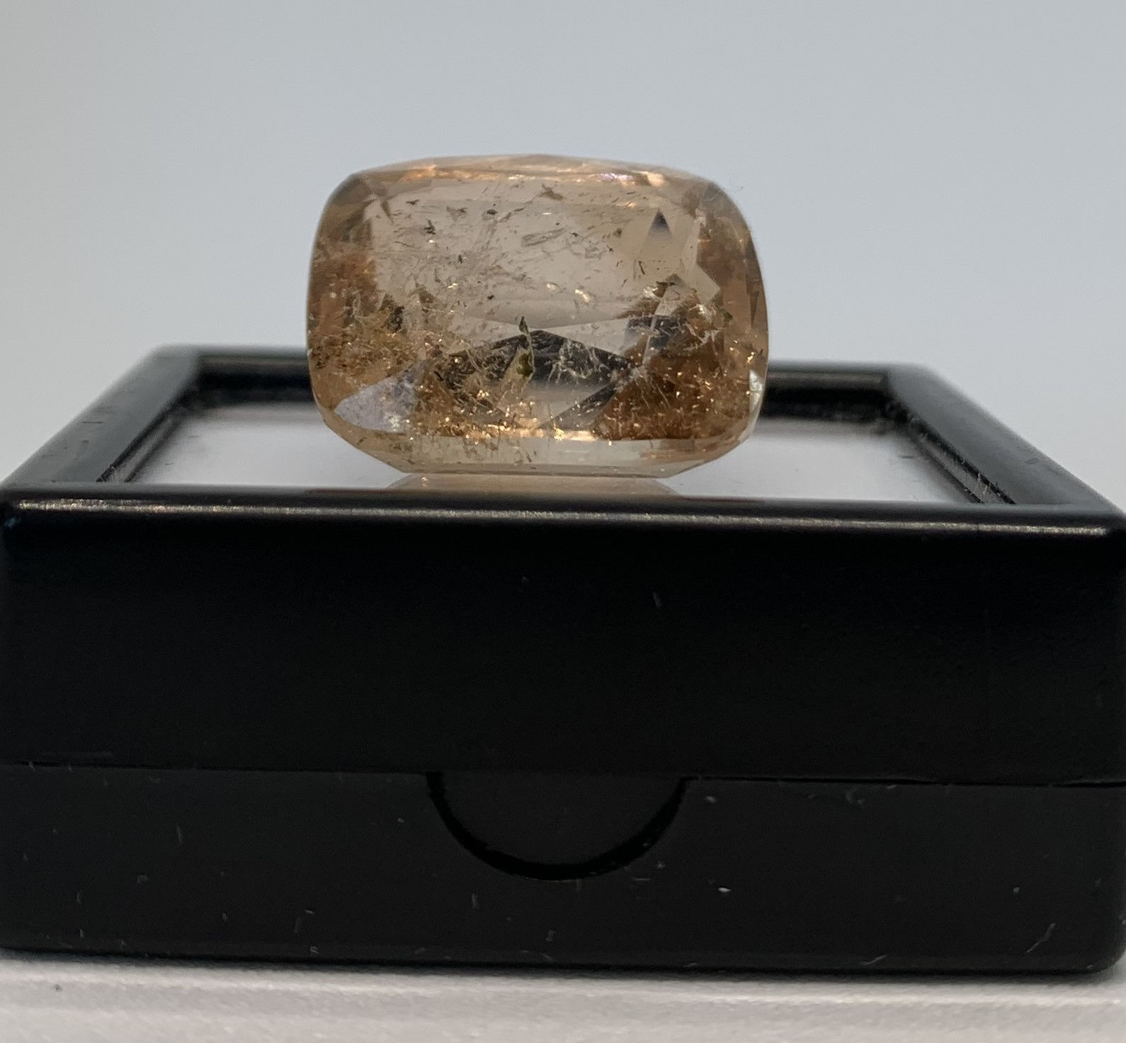 33.25ct not the best quality. Madeira Citrine