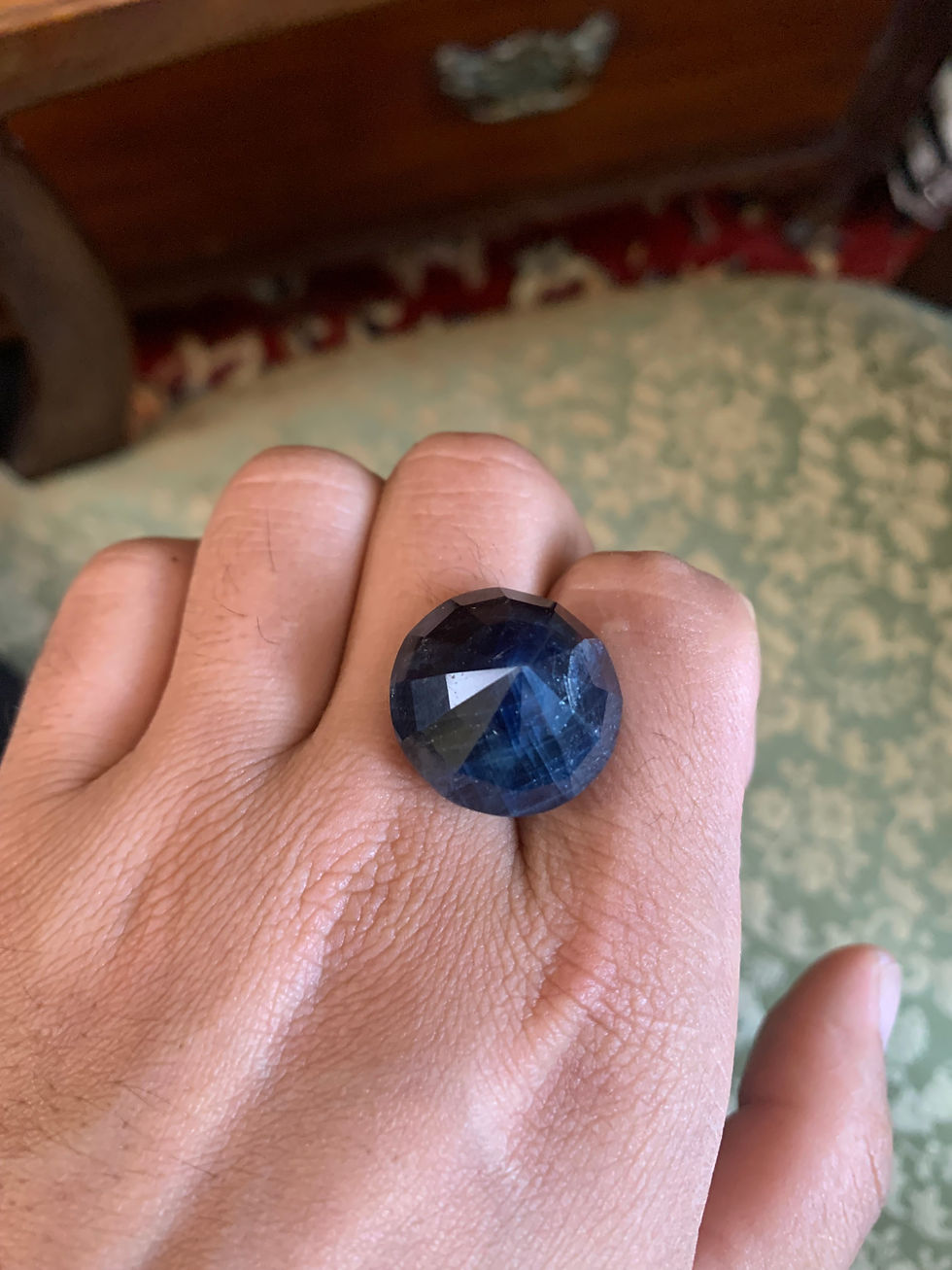 Thumbnail: 59.15ct Large Semi Translucent Blue Sapphire