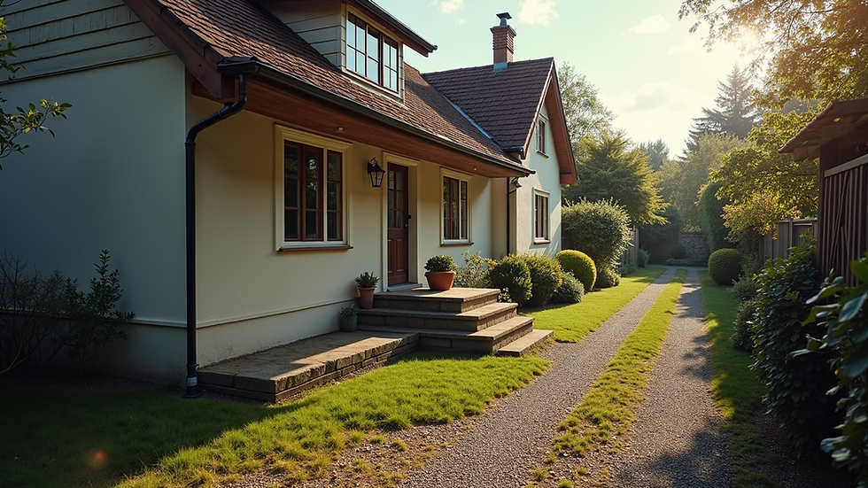 High angle view of a detailed property inspection report with photos