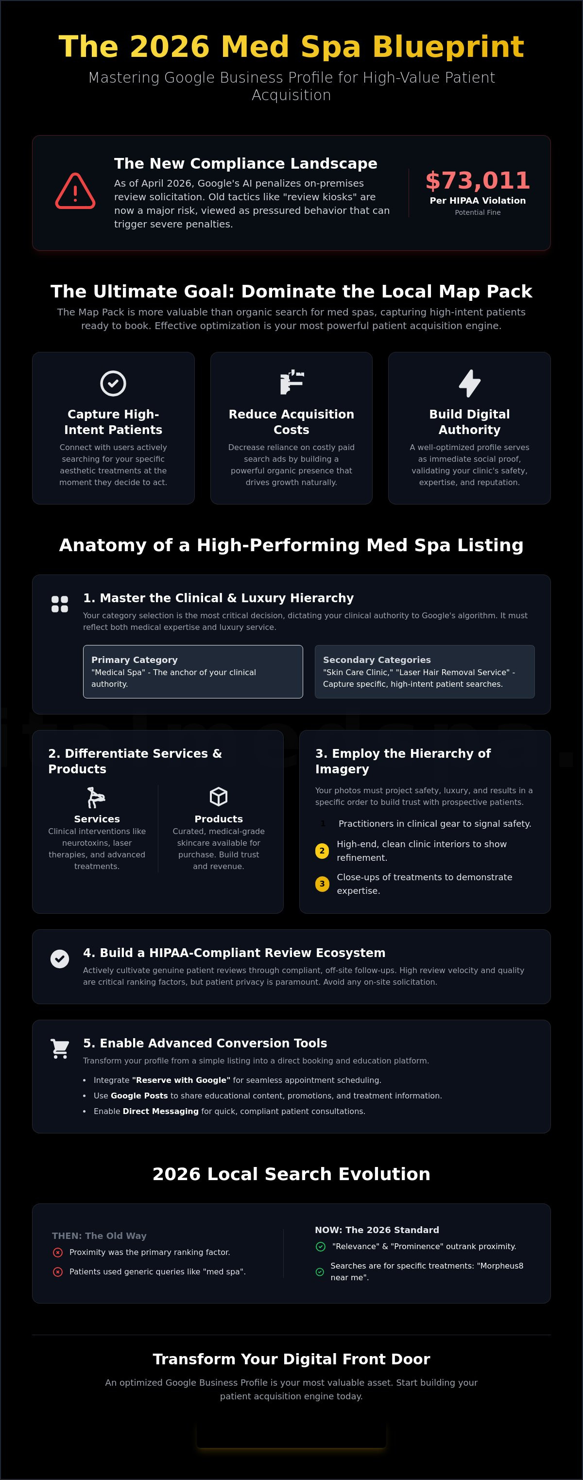 Google business profile optimization for med spas