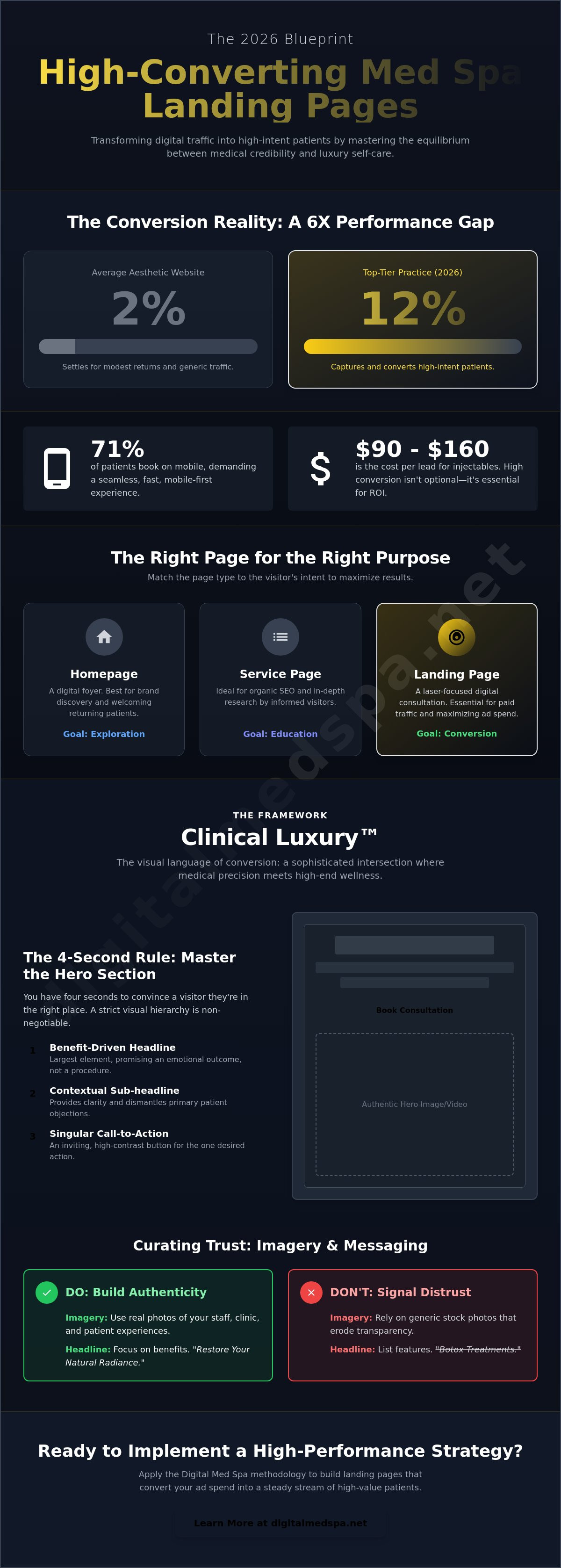 Creating high-converting med spa landing pages