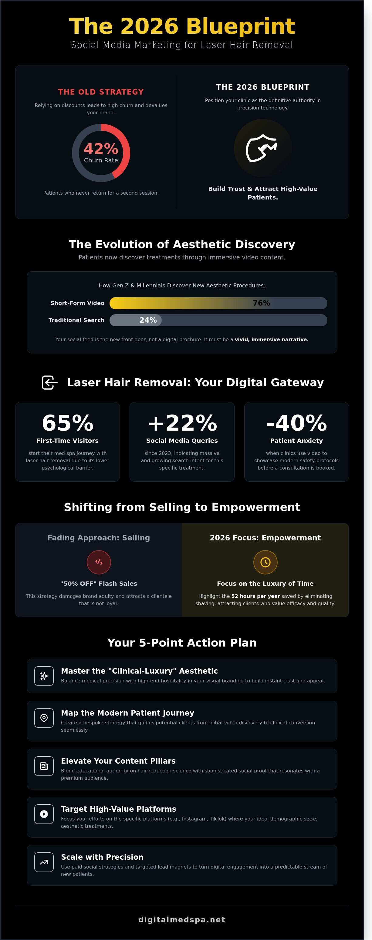 Social media marketing for laser hair removal