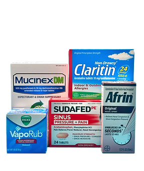 sinus cough and cold suppressant various medicine 