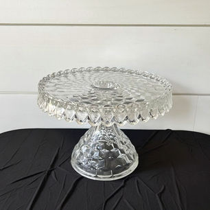 crystal cake stand