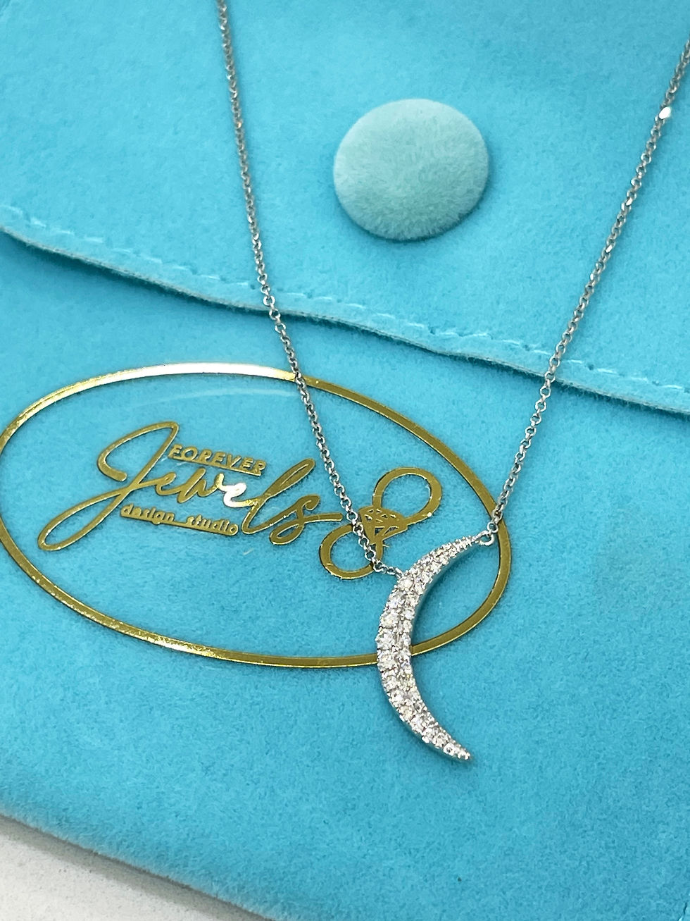 Thumbnail: Half Moon Diamond Pendant 