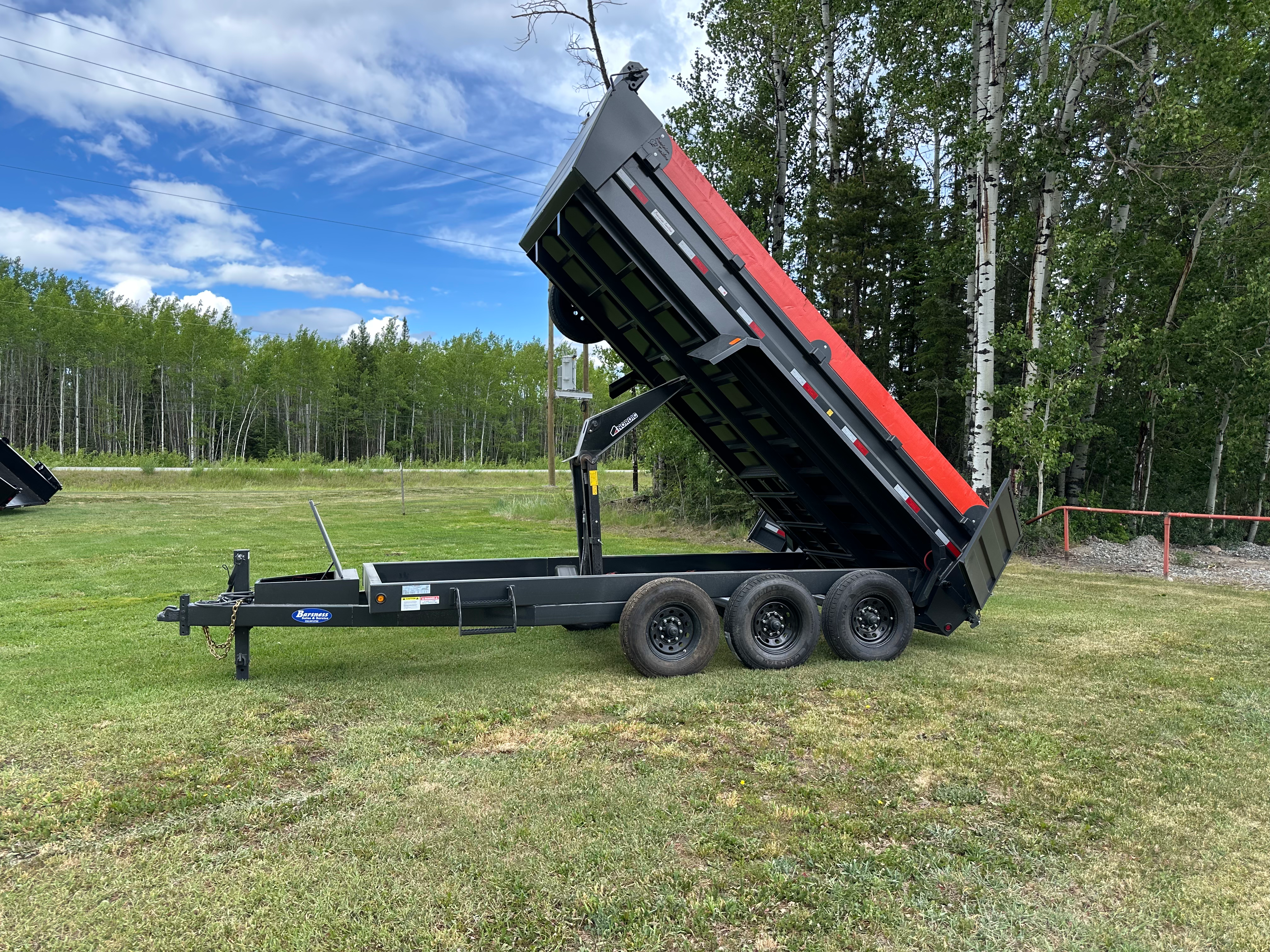 7' x 16' Tridem Axle Dump Trailer