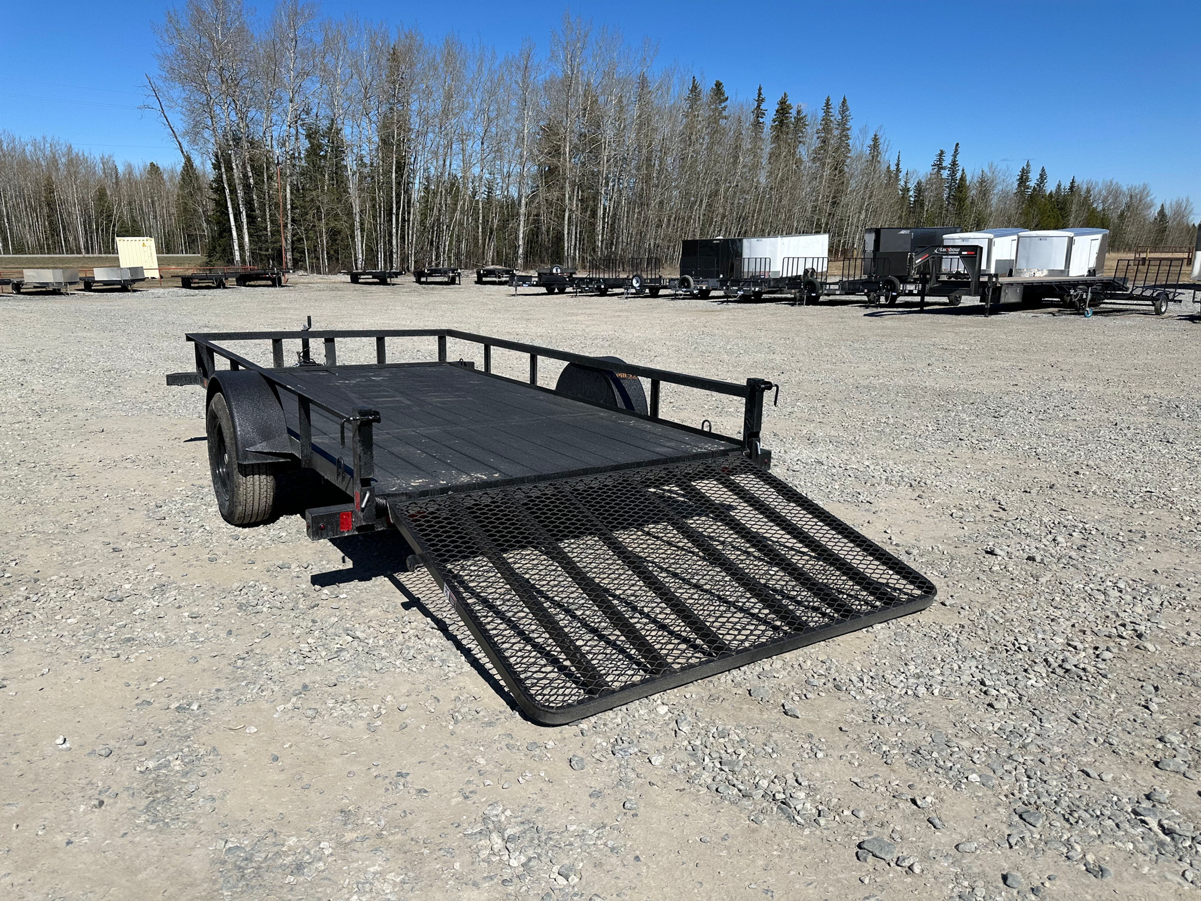 6.5' x 12' Utility Trailer W/Angle Iron Sides and Rear Gate