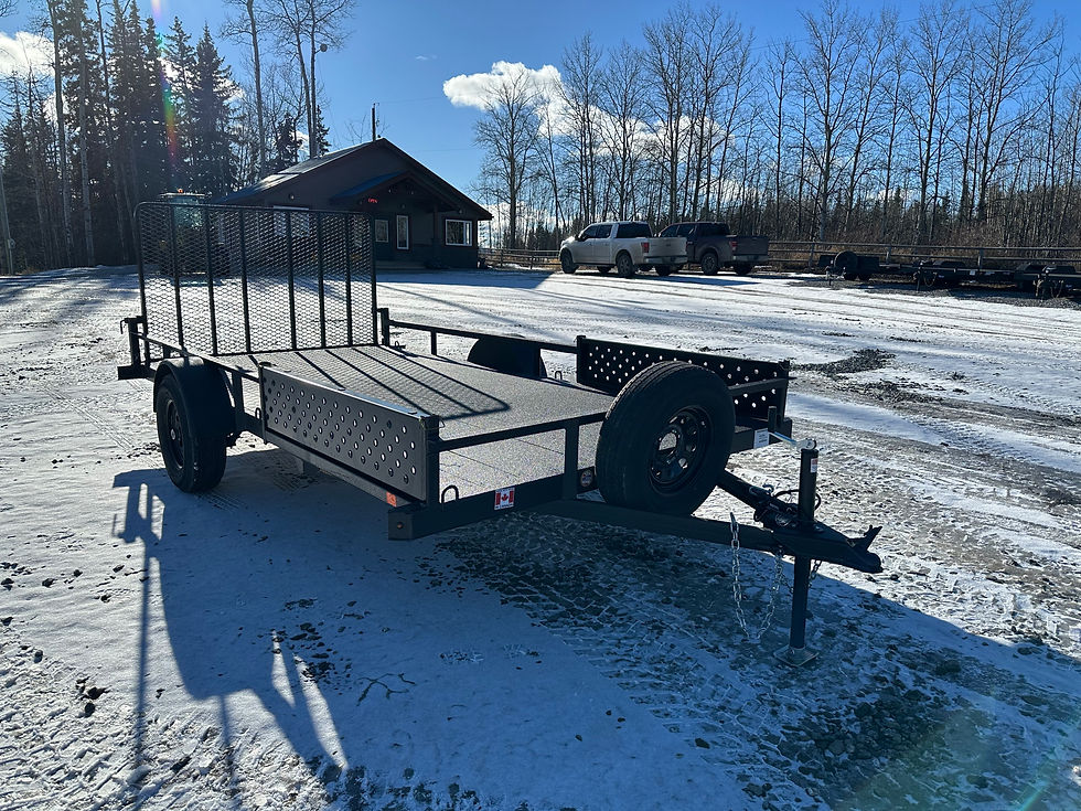 Thumbnail: 7 X 14 Utility with angle iron and ramp sides