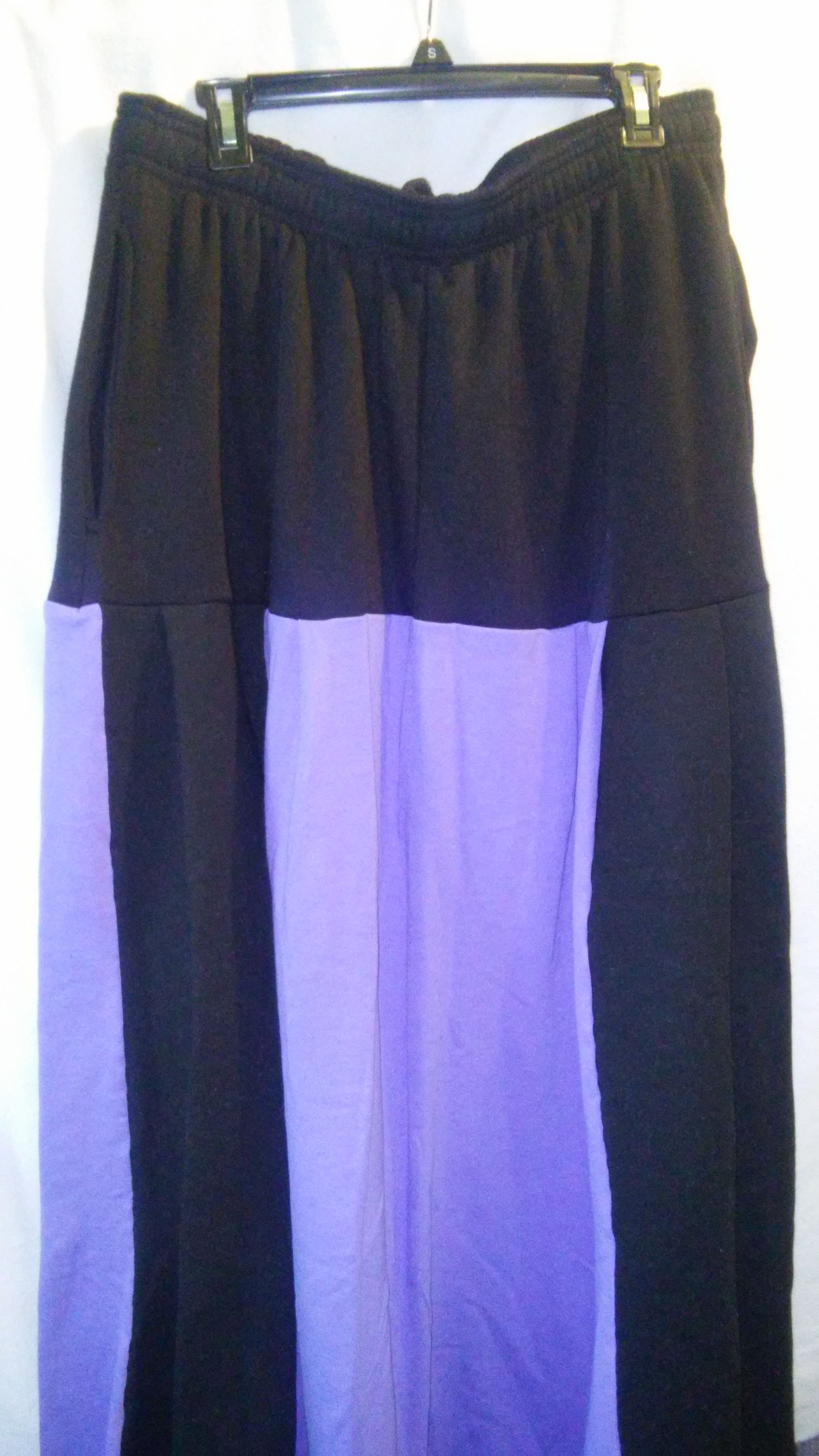 Black & blue violet skirt