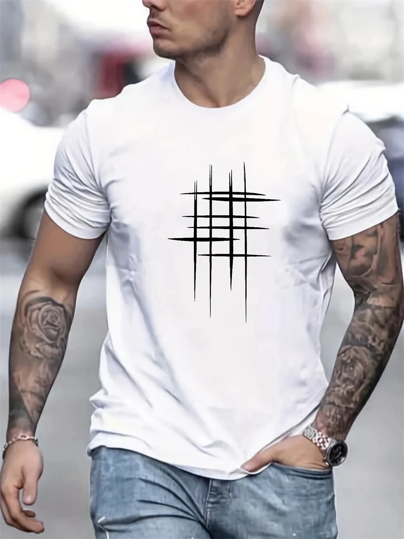 T Shirt for Men 2026 Summer Men's Clothing Oversized T-Shirt Anime Dark Vintage