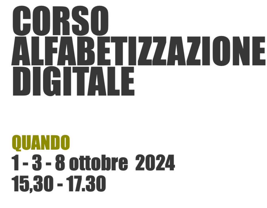 Corso alfabetizzazione digitale