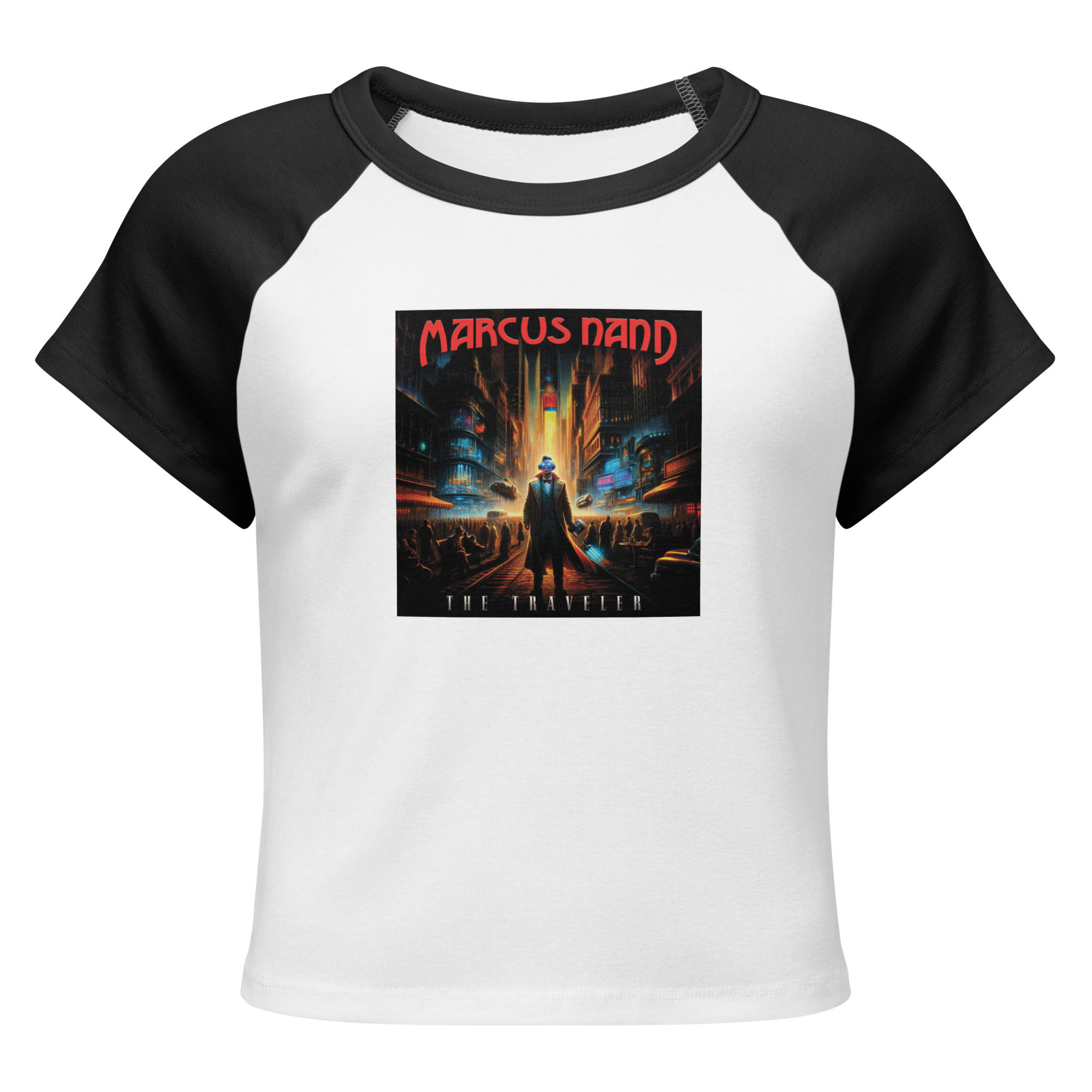 Women’s micro rib raglan baby tee