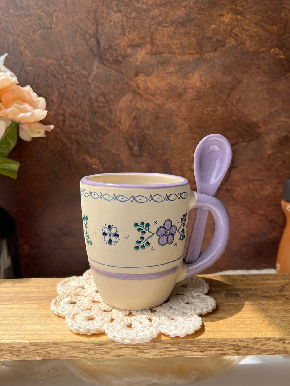Thumbnail: Lavender Cielito Lindo Mug + Sugar Tray Set