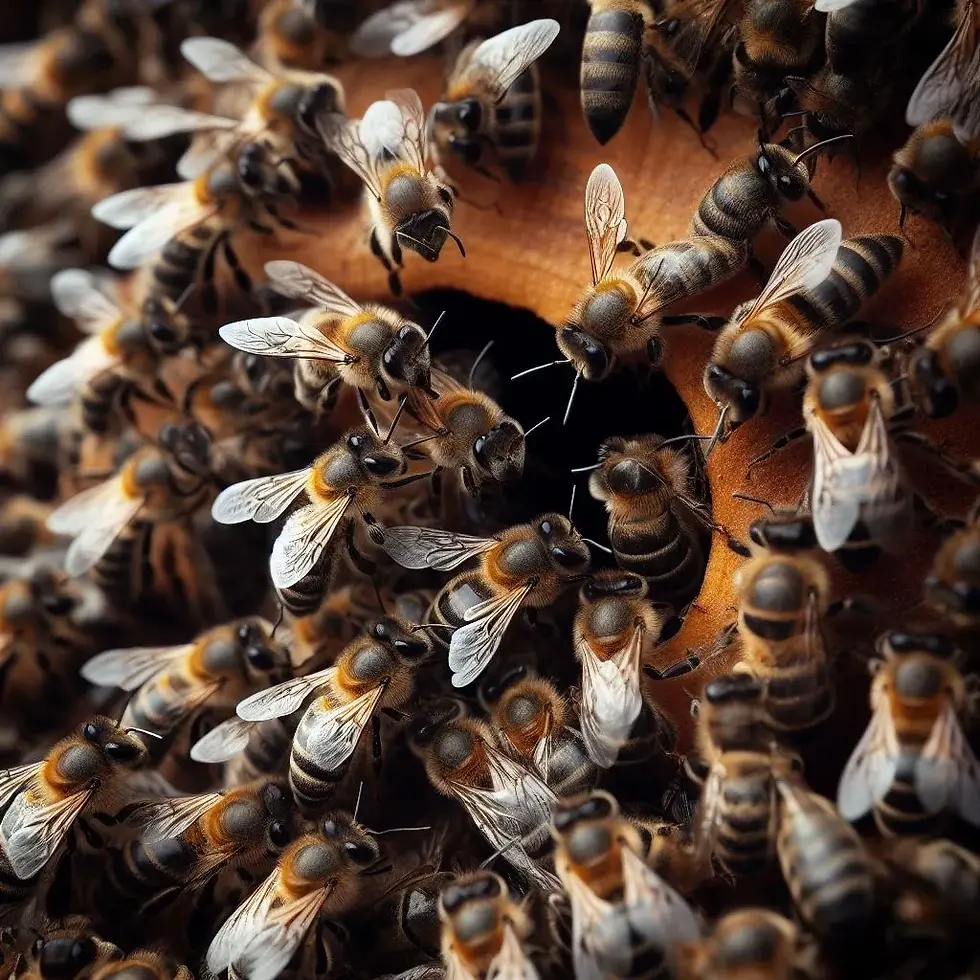 Beehives need to be strong to fend off would be robbers