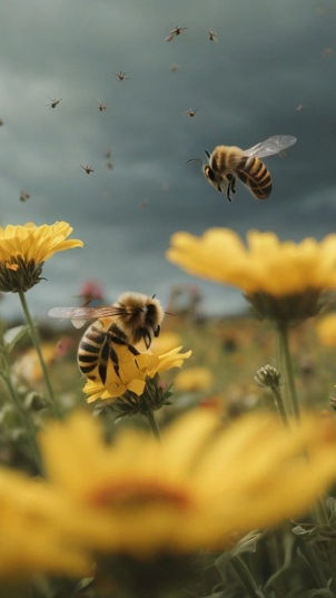 How Bees Stay on Course During Gloomy Days