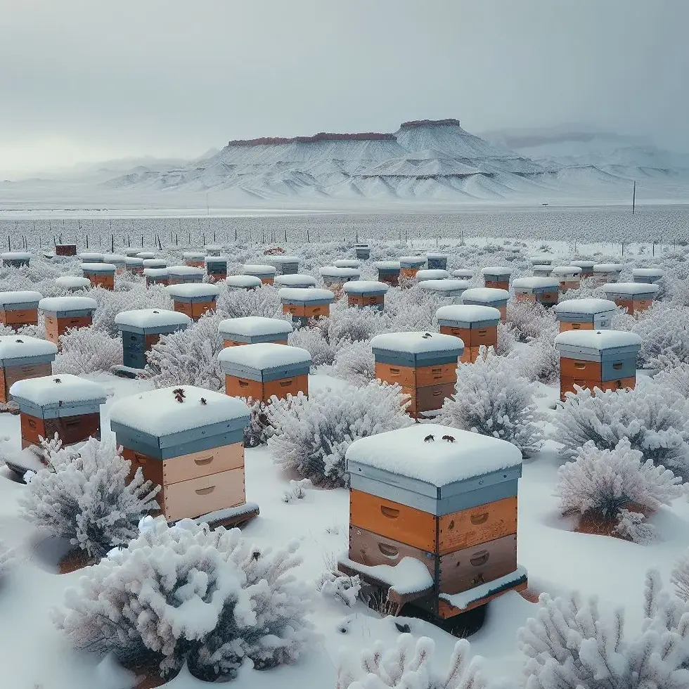 Snow is a motivator to stay in the hive and keep warm