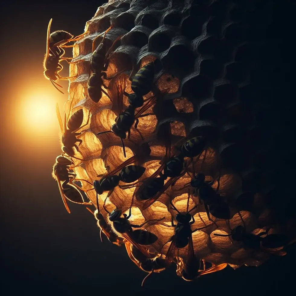 When you see wasps, it's best to give them their space
