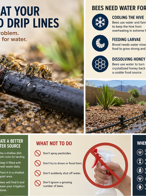 Why Bees Are at Your Sprinklers and Drip Lines.