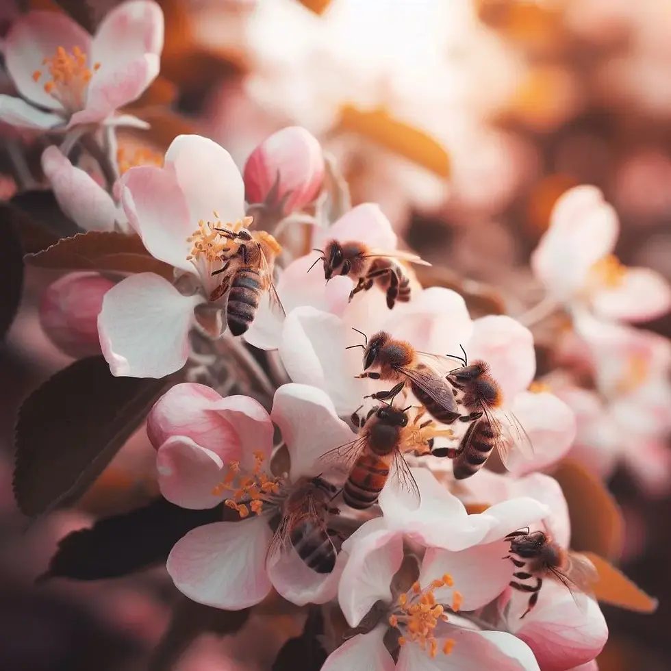 Bees are needed to pollinate California's almond groves