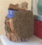 This bucket attracts lots of bees