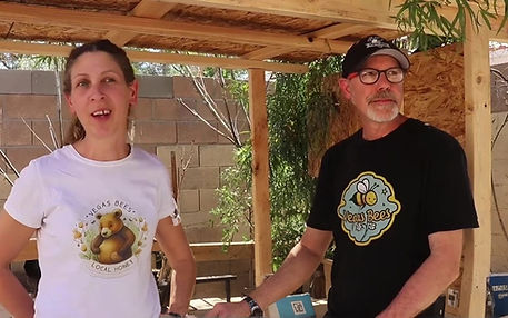 Pete and Betsy the beekeepers