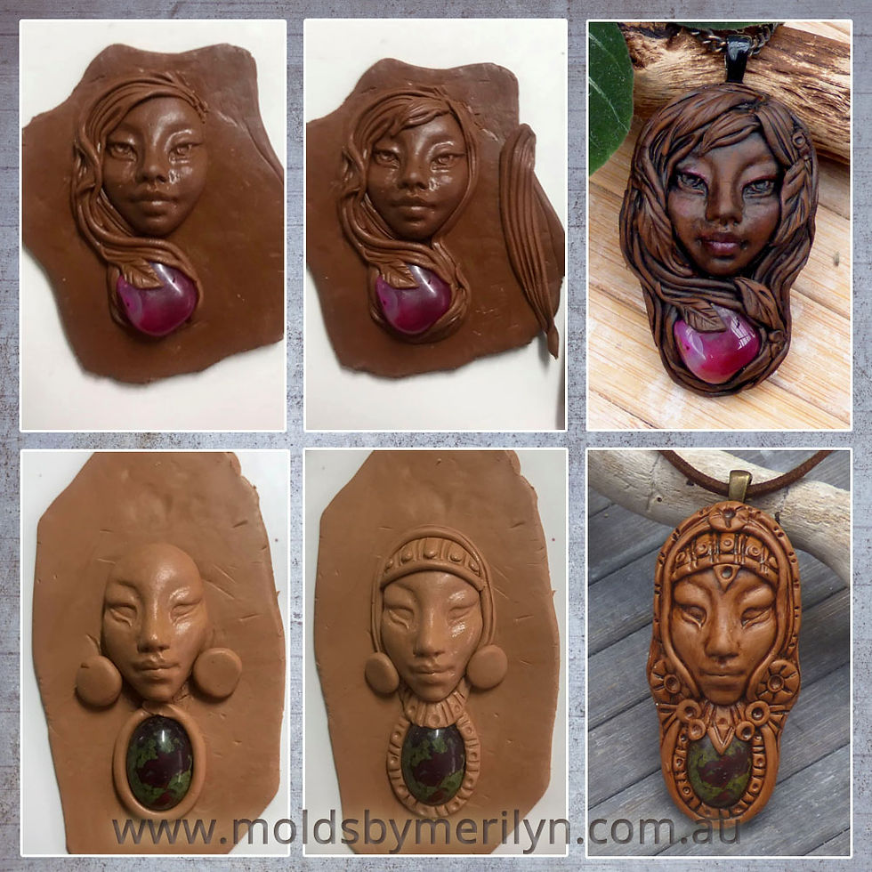 Thumbnail: polymer clay pendants