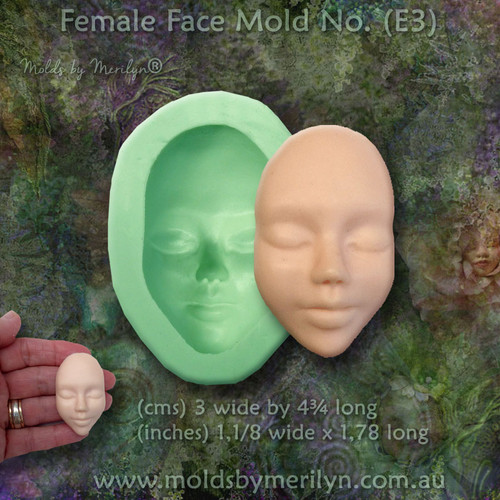 Create Exquisite Doll Face Mold Molds by Merilyn