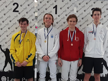 Josh Wins Gold Medal at Leon Paul BRC Men's Junior Epee I
