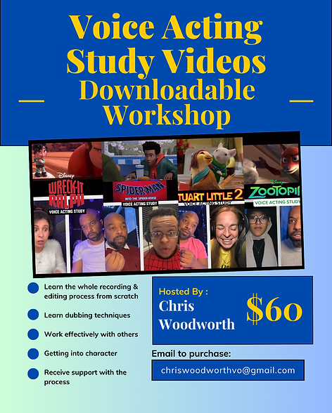 Voice Acting Study Videos Workshop