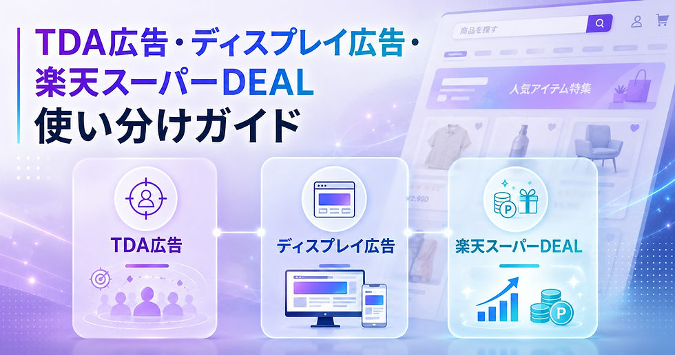 TDA広告・ディスプレイ広告・楽天スーパーDEALの活用ガイド