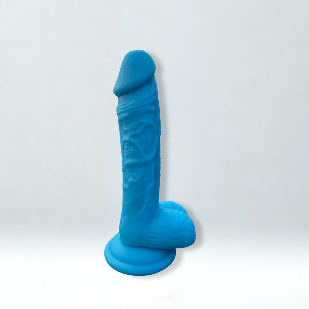 Deep Blue – 7.1” Silicone Suction Cup Dildo